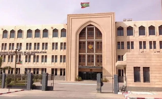 The facade of the foreign ministry in Nouakchott