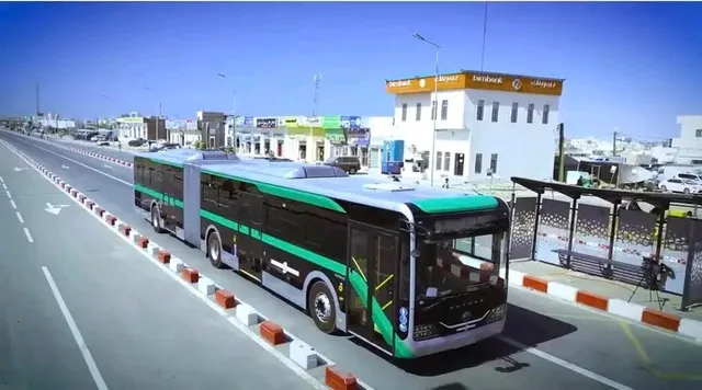 Illustrative photograph of an urban bus in Nouakchott from Madar's library, previously published in December 2025. Capture date undocumented.