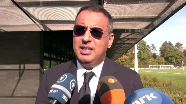 Ahmed Yahya speaking to reporters (SportyTV)