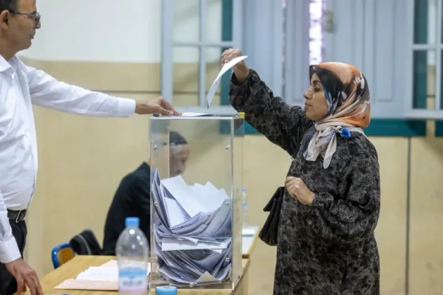 A woman casts her ballot during Morocco's September 2026 legislative election, file photo