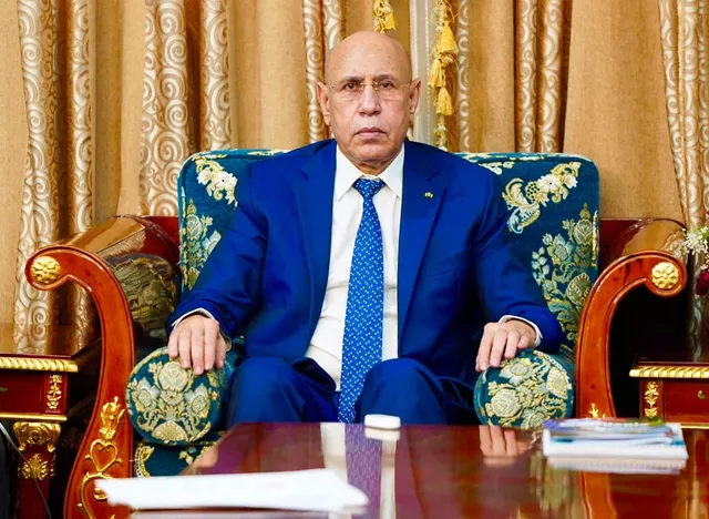 President Mohamed Ould Cheikh El Ghazouani, archive image