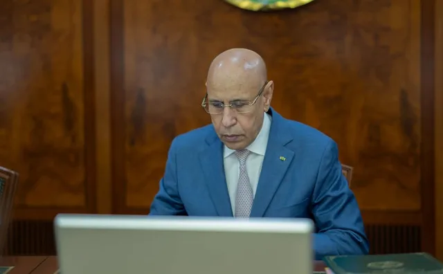 President Ghazouani at a cabinet meeting