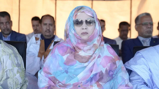 Trade and Tourism Minister Zeinebou Mint Ahmednah at an official ceremony