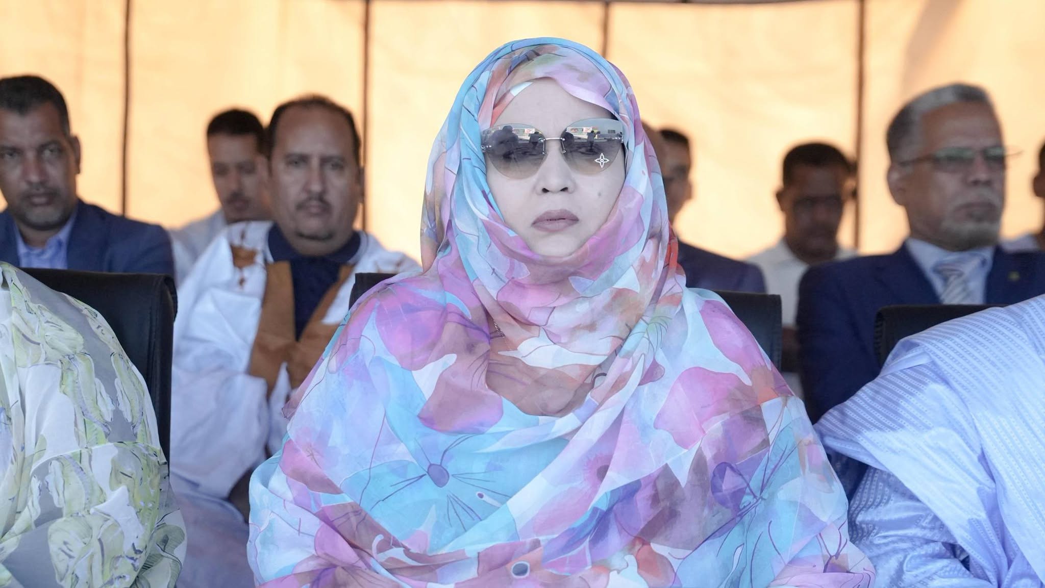 Trade and Tourism Minister Zeinebou Mint Ahmednah at an official ceremony
