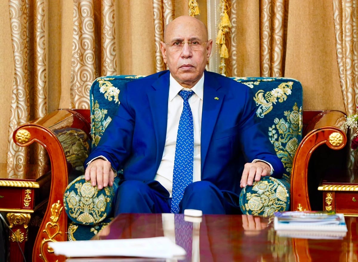 President Mohamed Ould Cheikh El Ghazouani, archive image