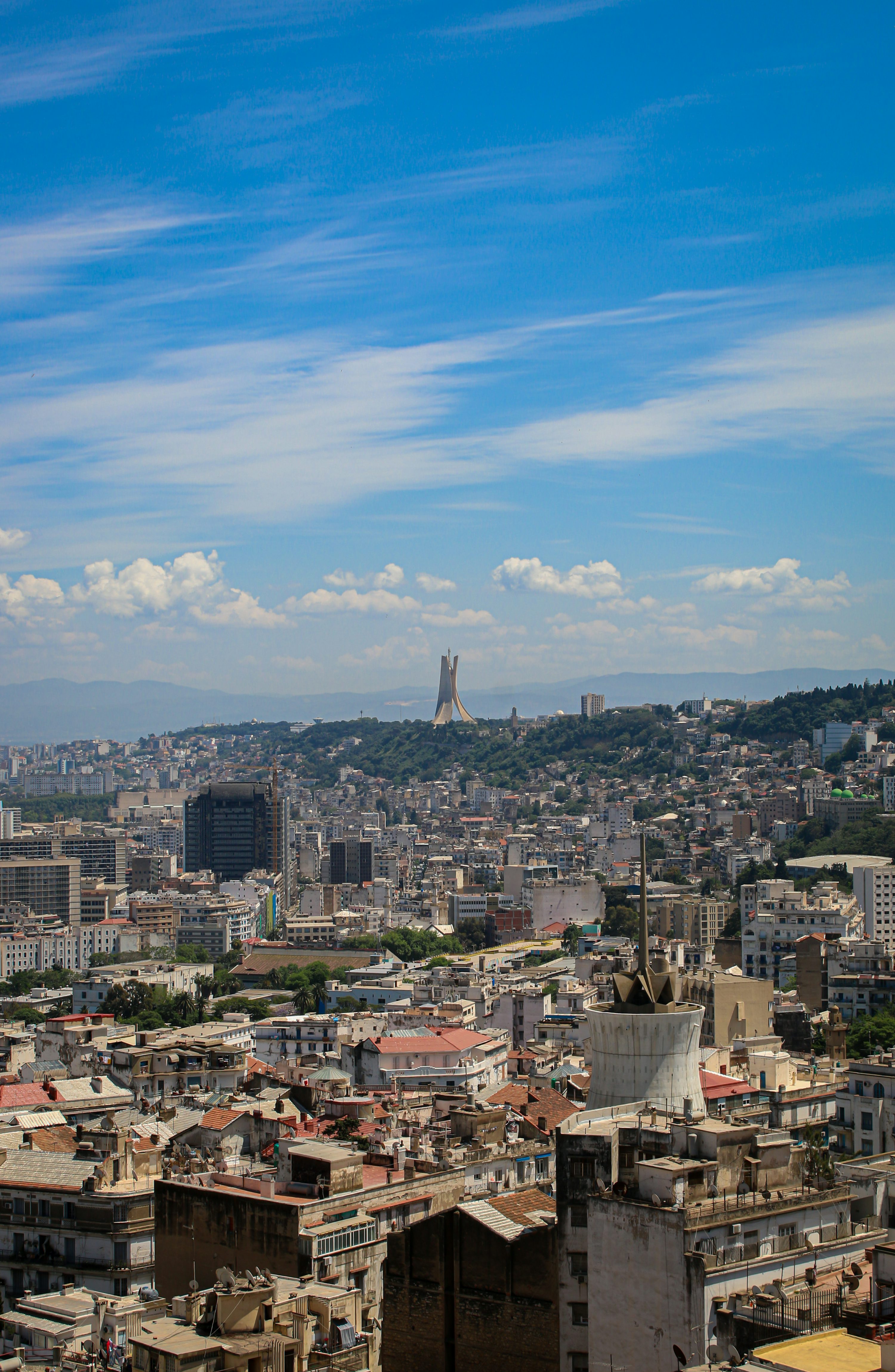 Archive city view of Algiers, not a photograph of the signing ceremony