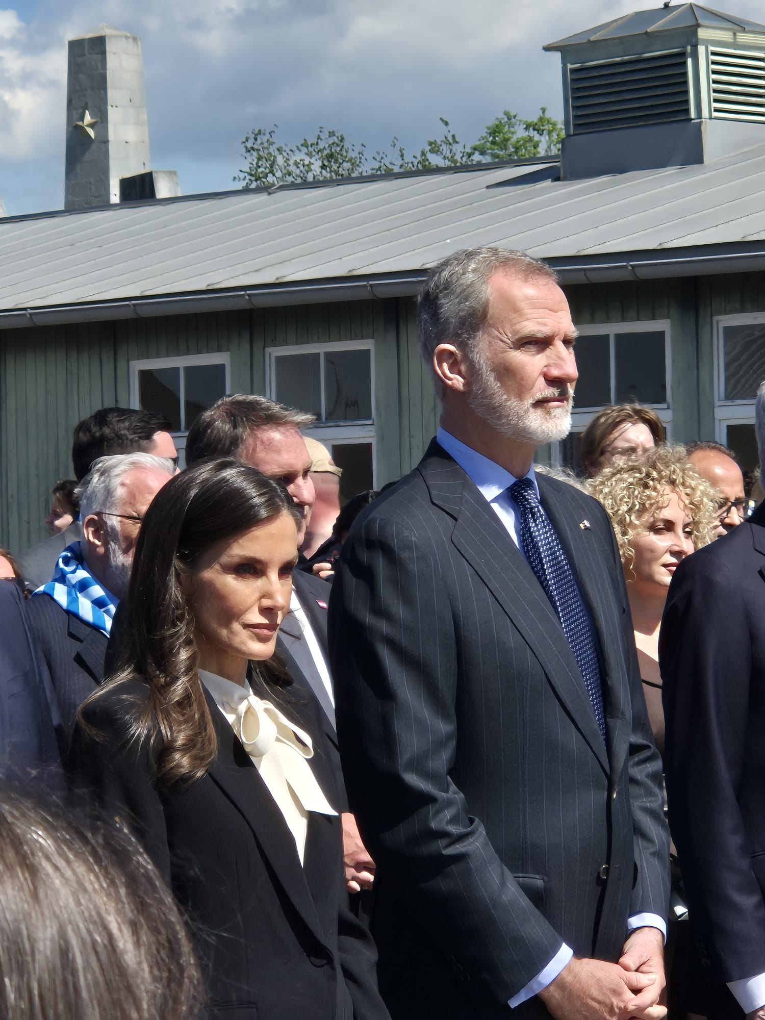 Felipe VI and Queen Letizia in Mauthausen on 11 May 2025, not during the forthcoming visit to Ceuta and Melilla