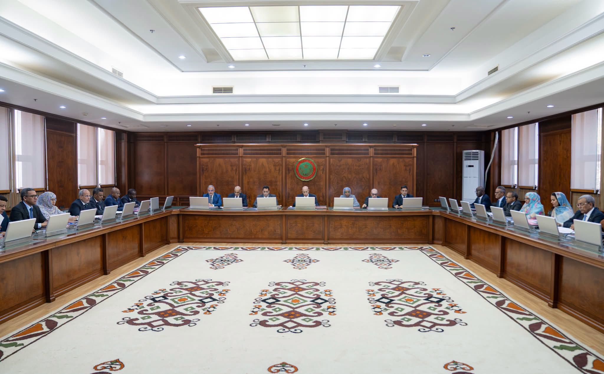 A meeting of Mauritania's Council of Ministers