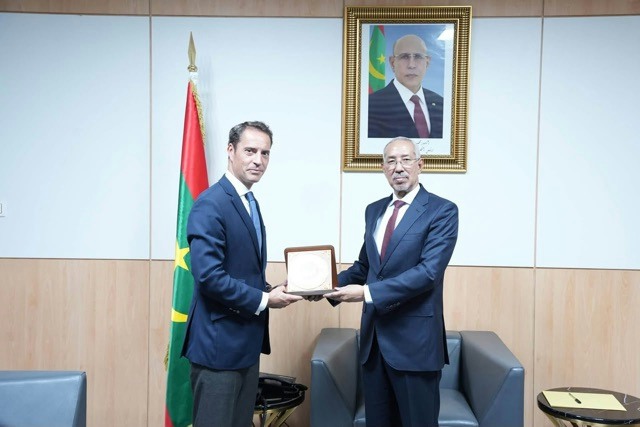 Javier Colomina during his official visit to Nouakchott on October 8, 2026